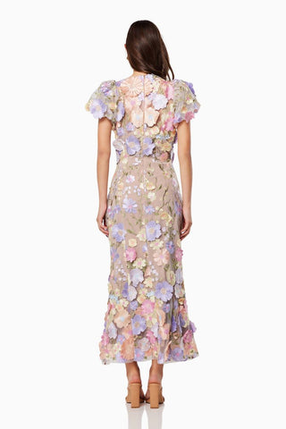 Elliatt Astraea 3D Lace Dress - Pastel