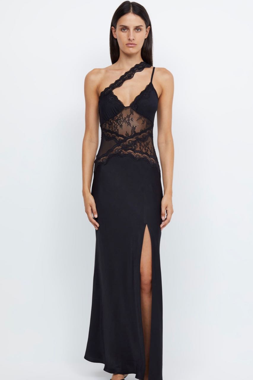 Bec Bridge Ria Asym Maxi Dress Black Dress Hire AU