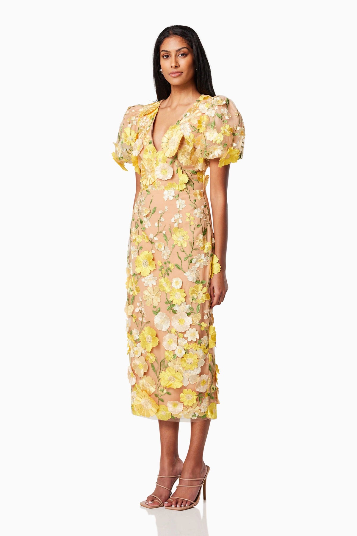 Elliatt Indie Dress - Yellow Multi