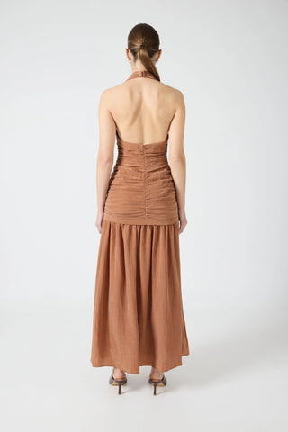 Third Form Eclipse Halter Dress - Rust