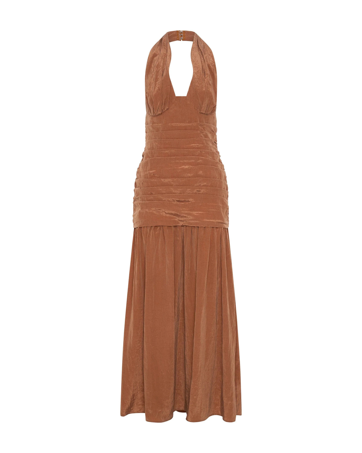 Third Form Eclipse Halter Dress - Rust