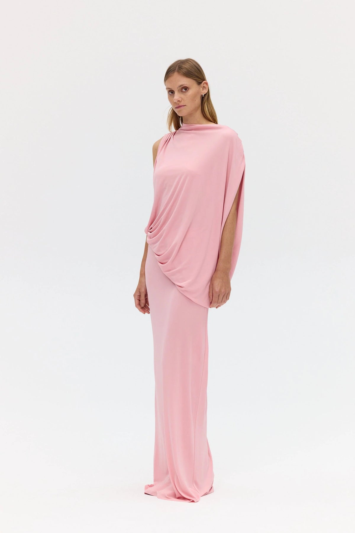 Third Form Fall Away Floor Length Dress - Bloom