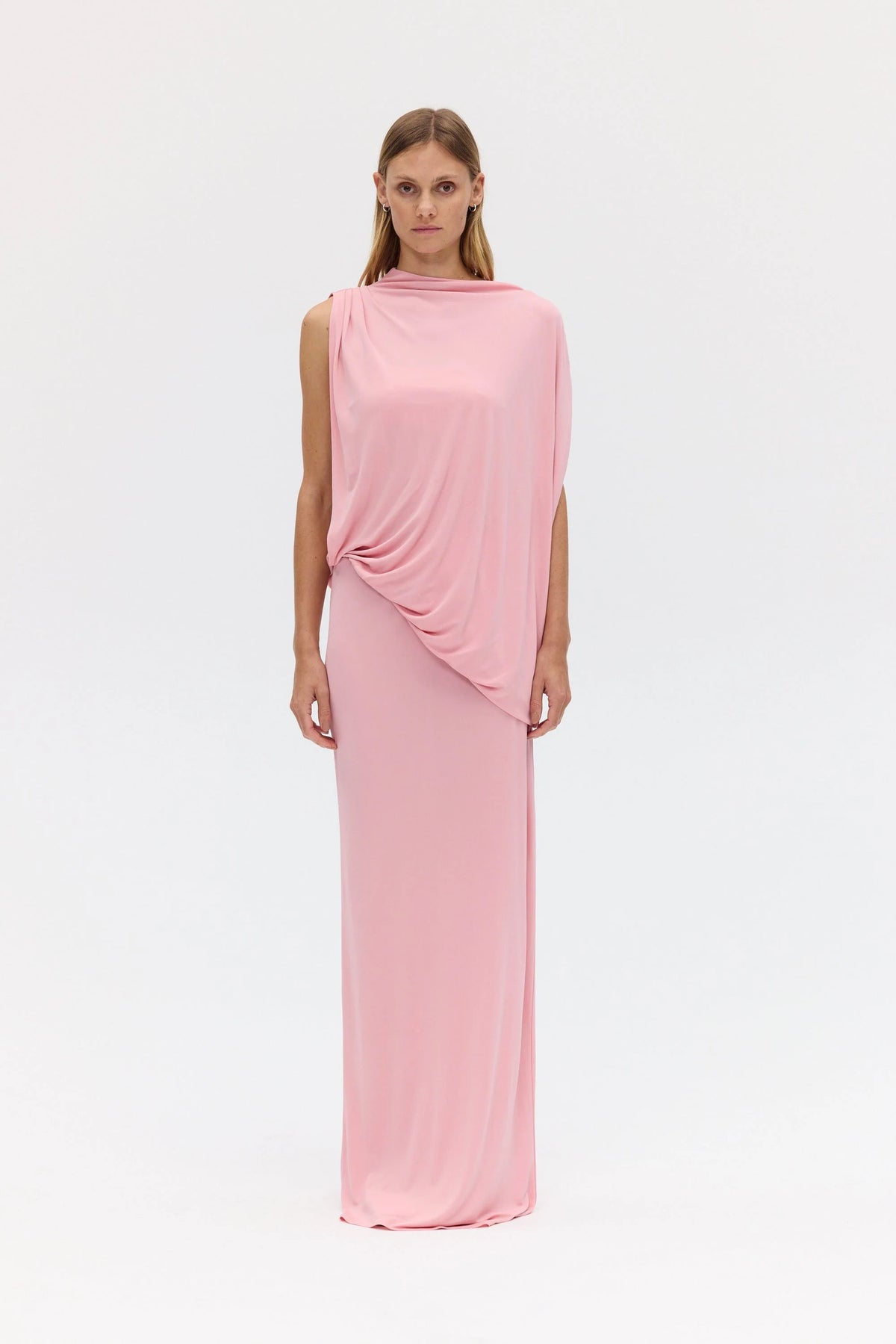 Third Form Fall Away Floor Length Dress - Bloom
