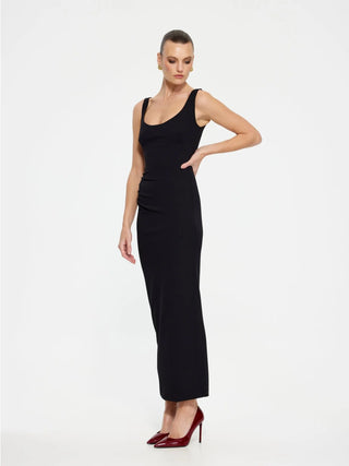 Effie Kats Gabel Midi Dress - Black