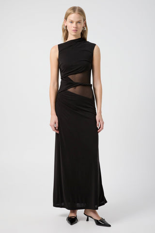 Third Form Interweave Drape Maxi Dress - Black