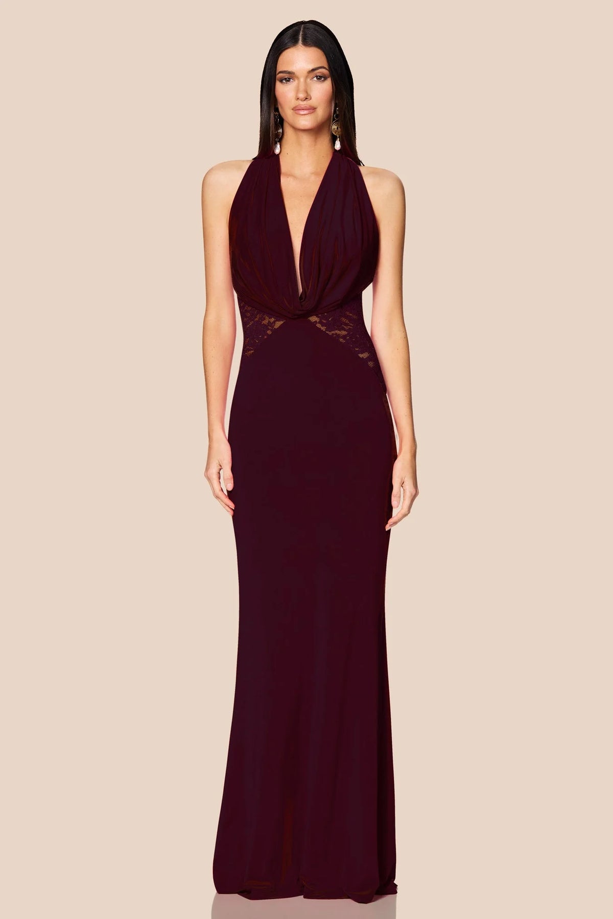 Nookie Lala Gown - Black Cherry
