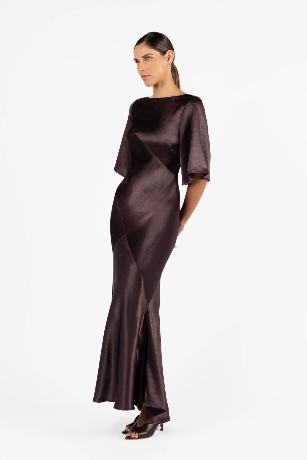 One Fell Swoop Moni Gown - Aubergine