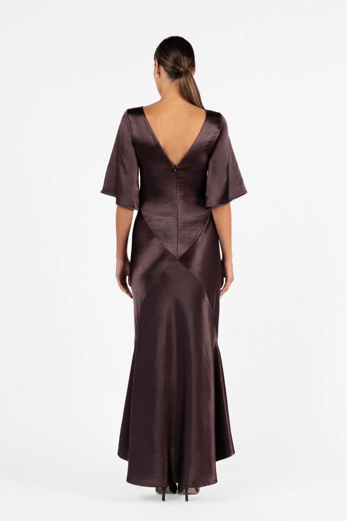 One Fell Swoop Moni Gown - Aubergine