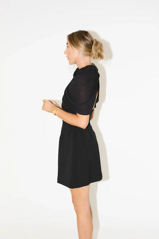 Odd Muse The Ultimate Muse Gathered Mini Dress - Black