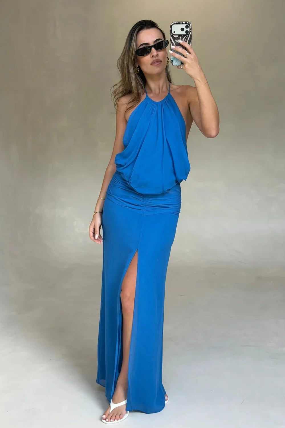 Bec & Bridge Ophelia Maxi Dress - Santorini Blue