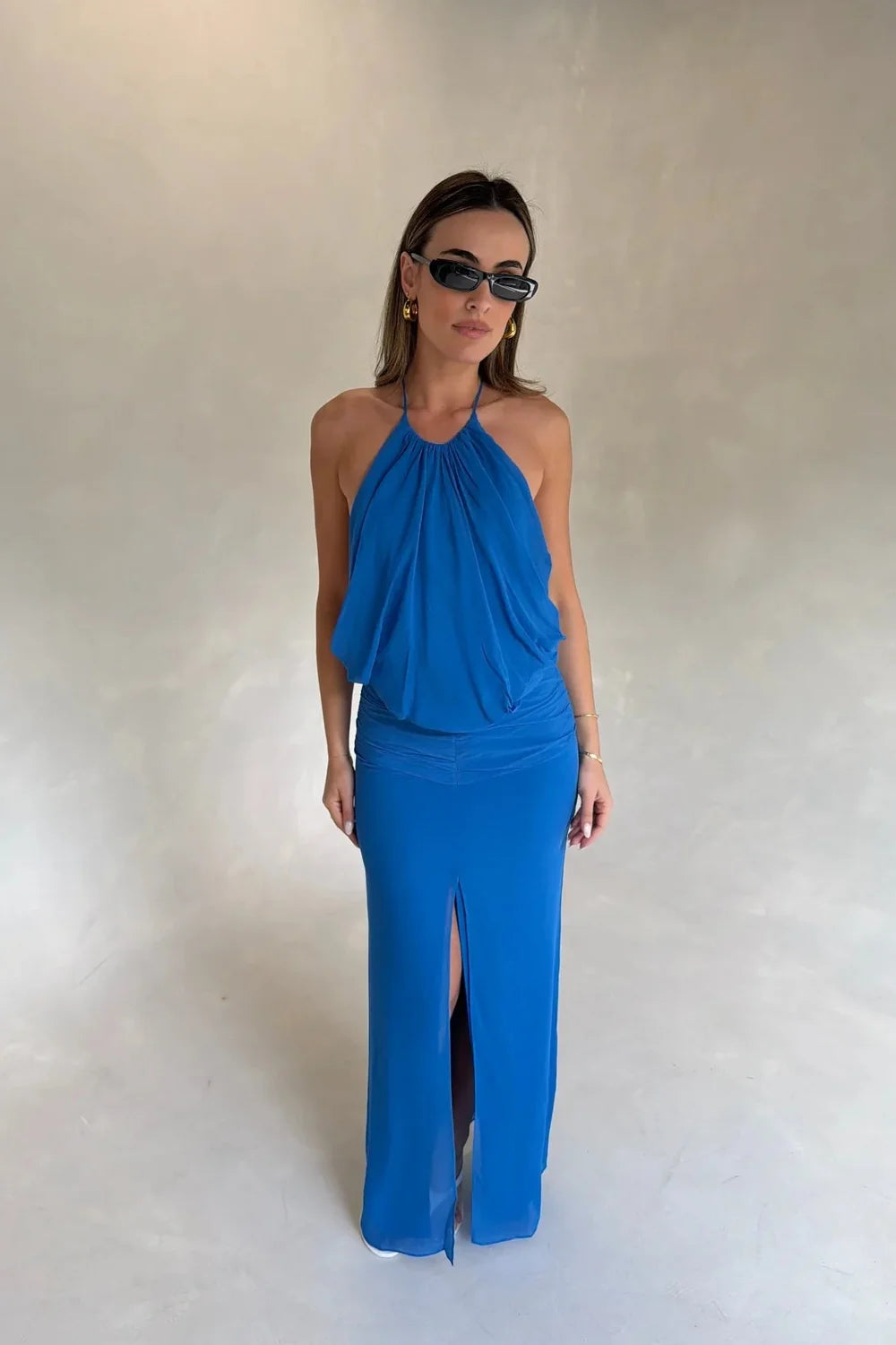 Bec & Bridge Ophelia Maxi Dress - Santorini Blue