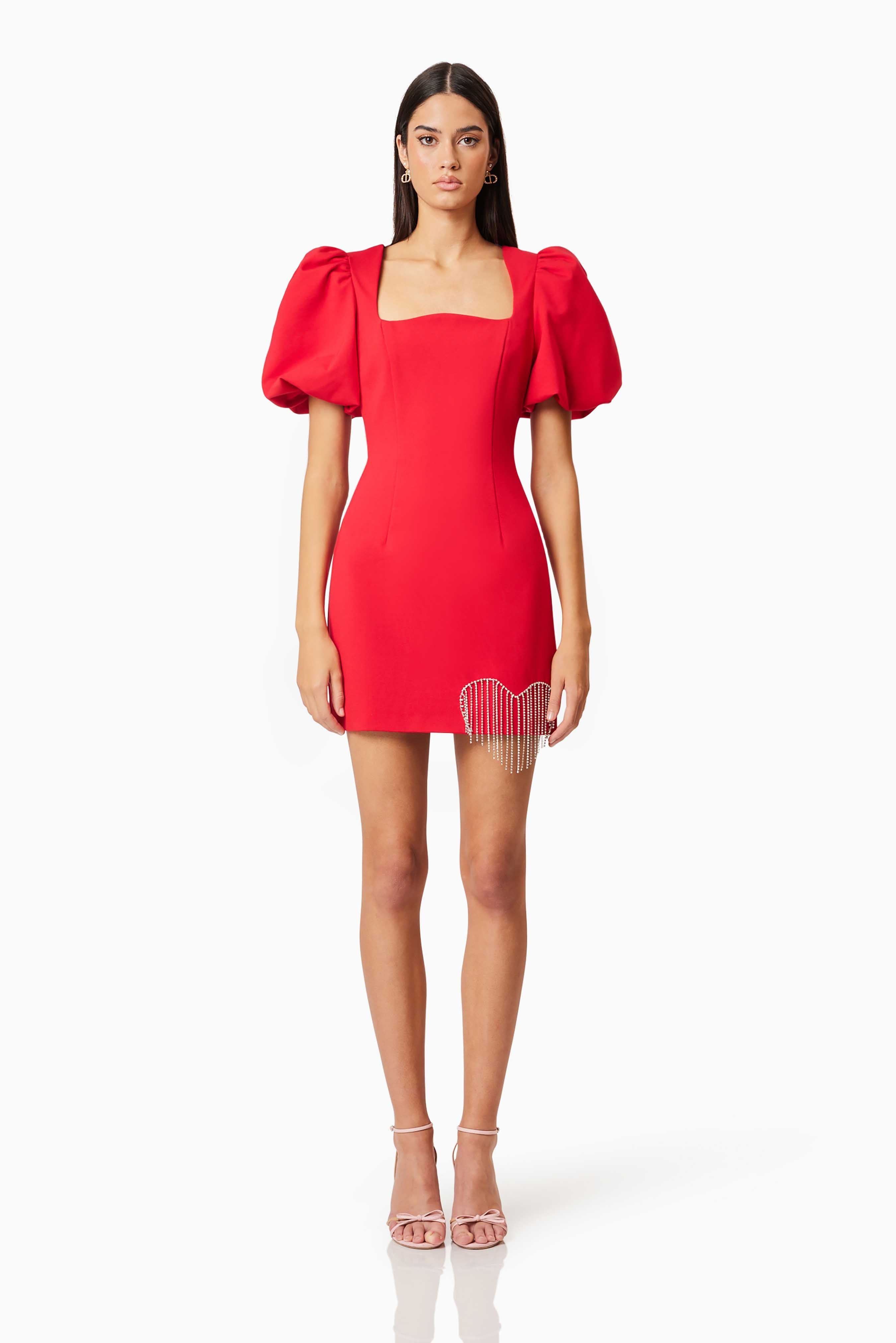 Elliatt Cherie Mini Dress Red - Main Image