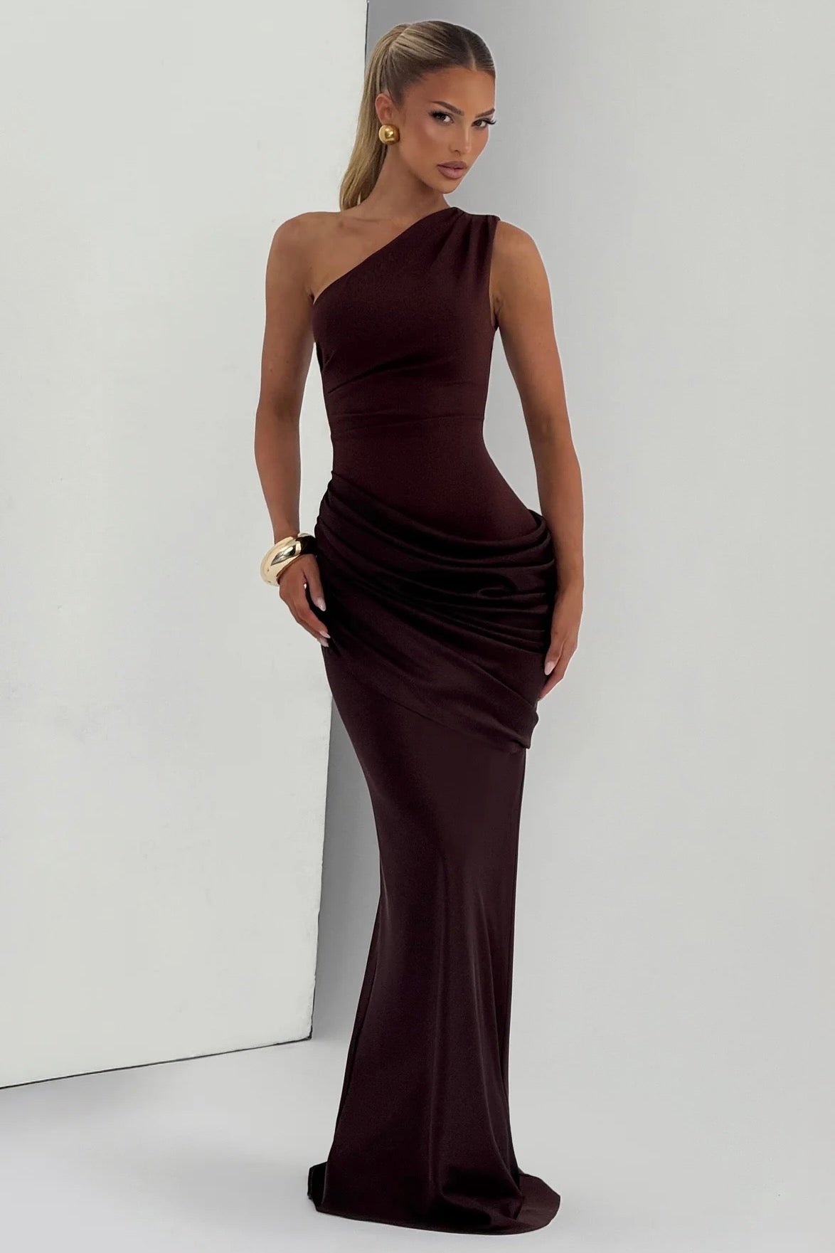 Babyboo Sadona Maxi Dress - Plum Brown