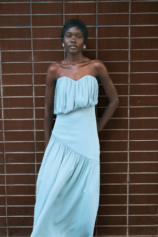 Third Form Seraphic Strapless Maxi Dress - Aquatic