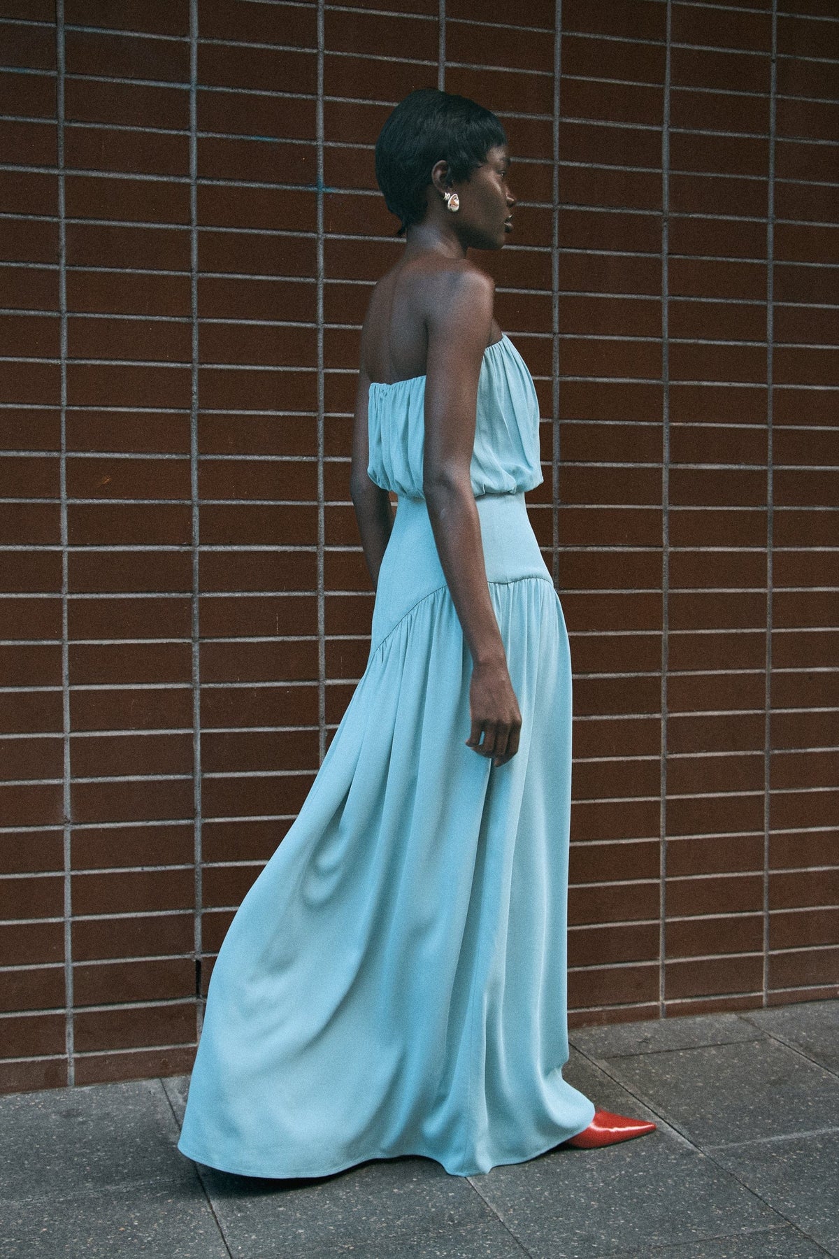 Third Form Seraphic Strapless Maxi Dress - Aquatic