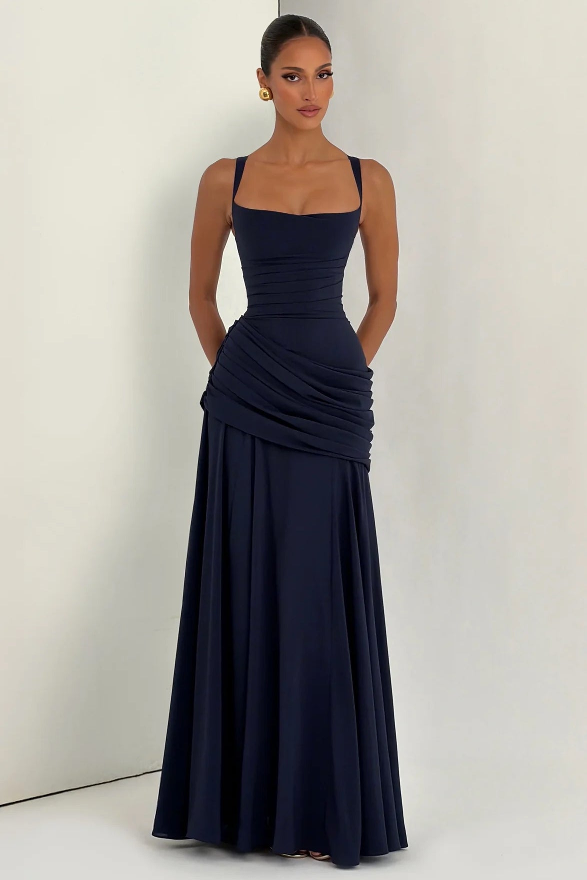 Babyboo Sura Maxi Dress - Navy