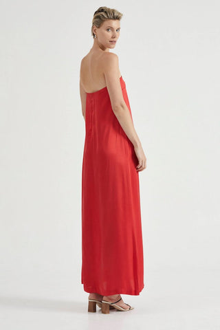 Third Form Voyage Strapless Maxi - Crimson