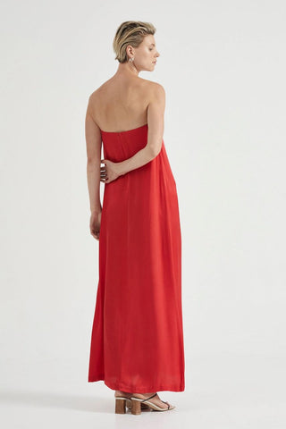 Third Form Voyage Strapless Maxi - Crimson