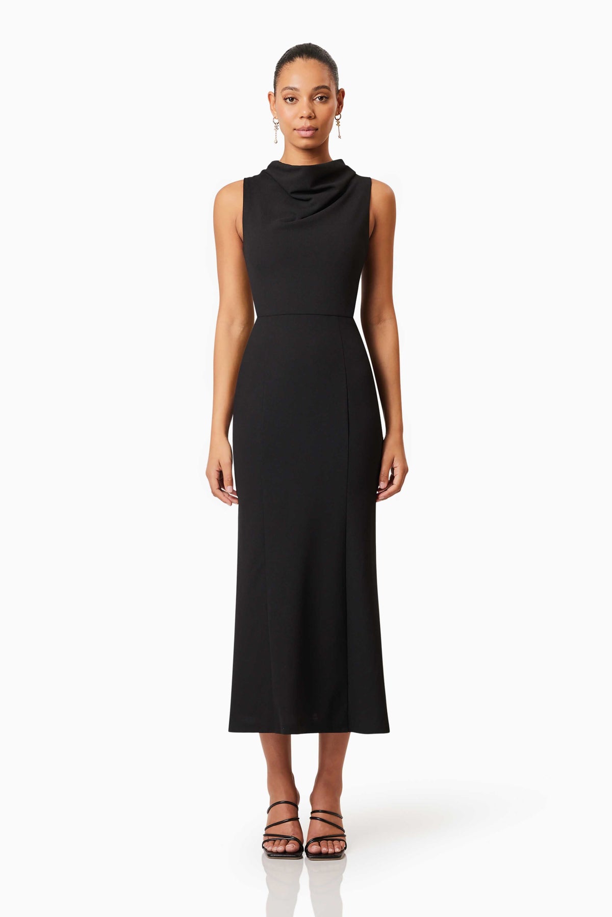 Elliatt Jamie Midi Dress - Black - Dress Hire AU Elliatt Jamie Midi Dress - Black - Dress Hire AU