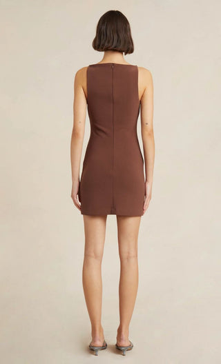 Bec & Bridge Clover Mini Dress - Chocolate