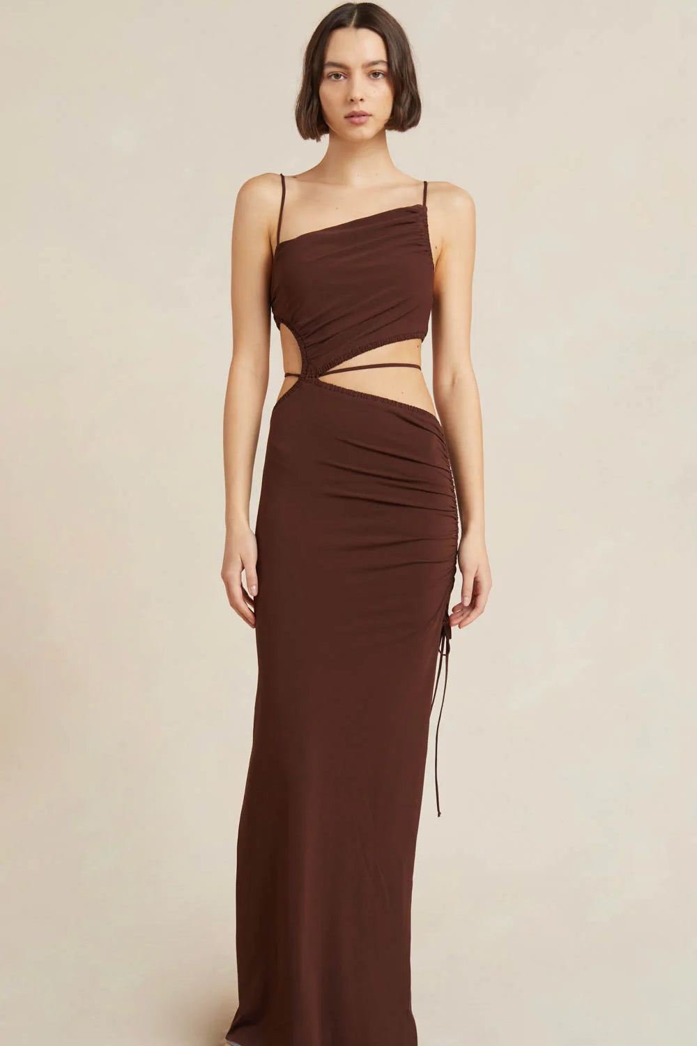 Bec & Bridge Dilkon Maxi Dress - Chocolate – Dress Hire AU
