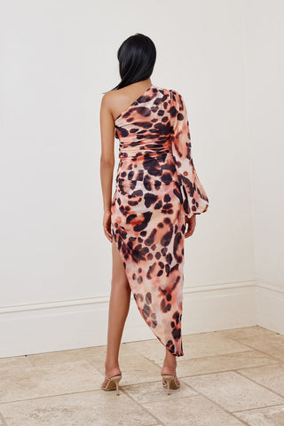 Lexi Oscar Dress - Sahara Leopard
