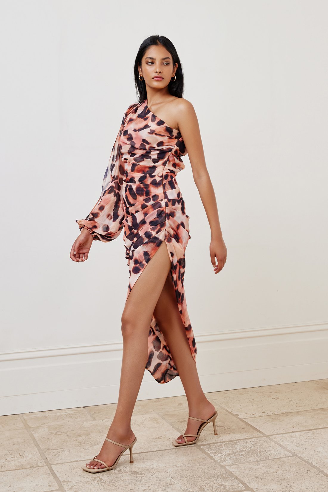 Lexi Oscar Dress - Sahara Leopard