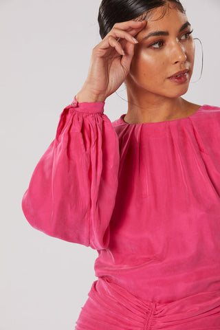 Winona Cerise Short Dress - Hot Pink