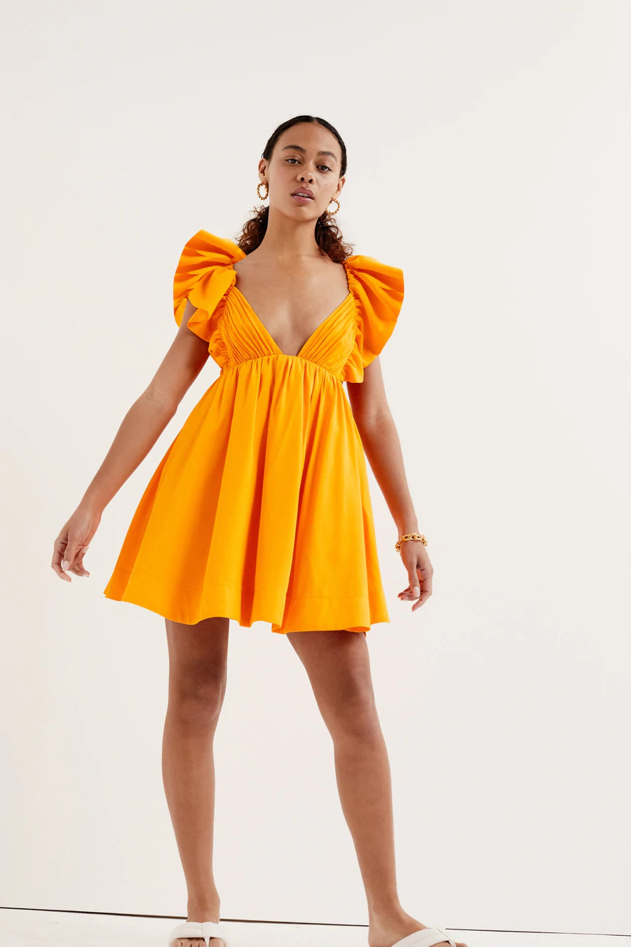For Love Lemons Clementine Mini Dress Orange Dress Hire AU