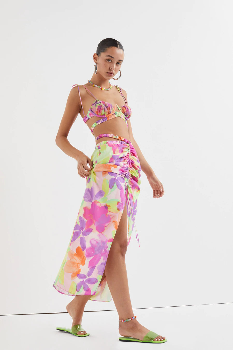 For love and lemons posy embroidery 2025 maxi skirt and top