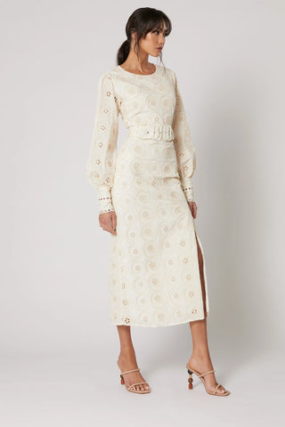 Winona Maison Belt Dress - Embroidered
