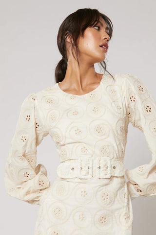 Winona Maison Belt Dress - Embroidered