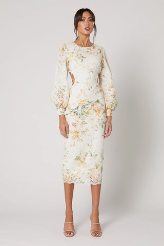 Winona Lantana Lace Up Dress - Print