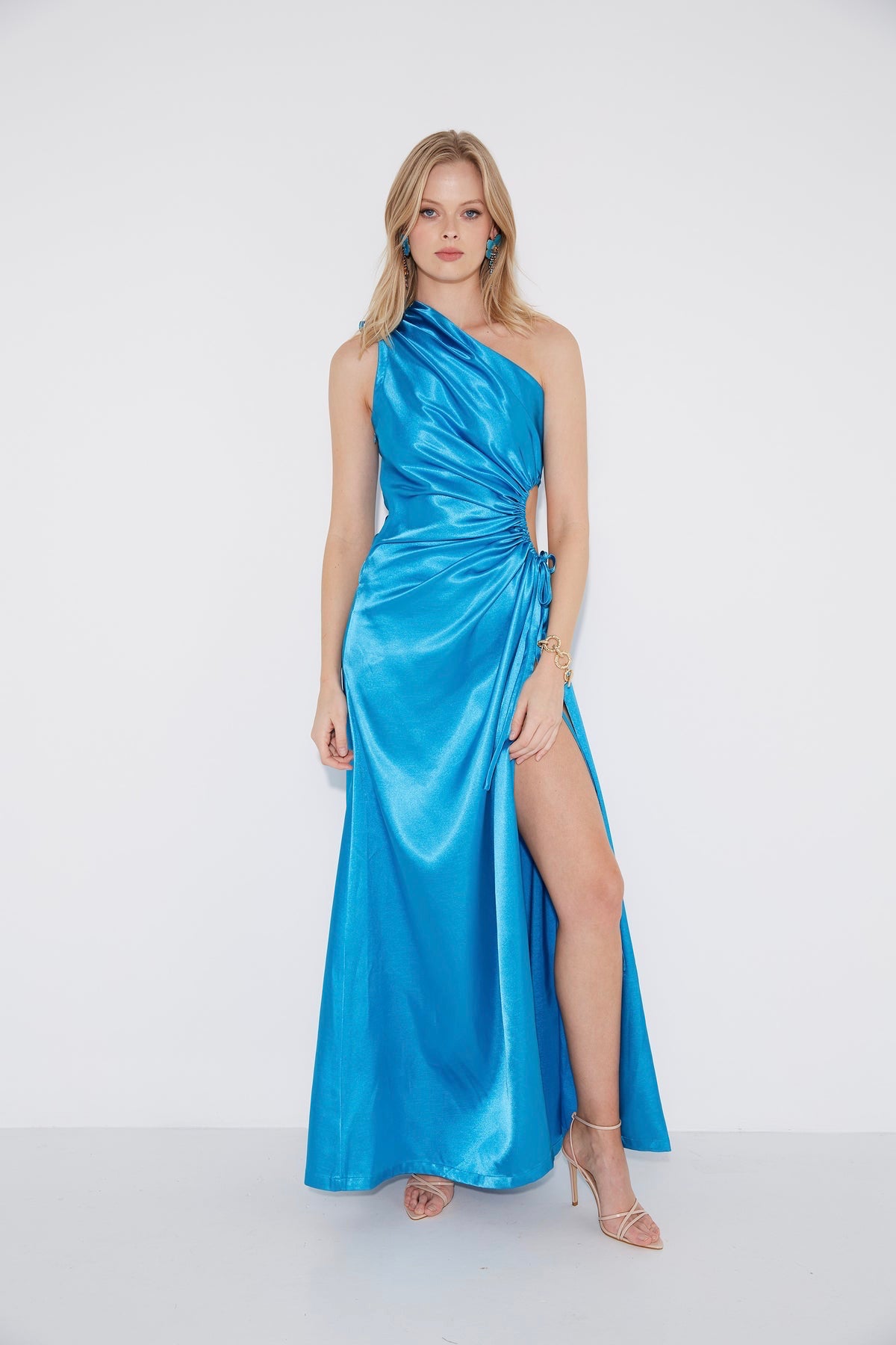 Cyan blue on sale dress
