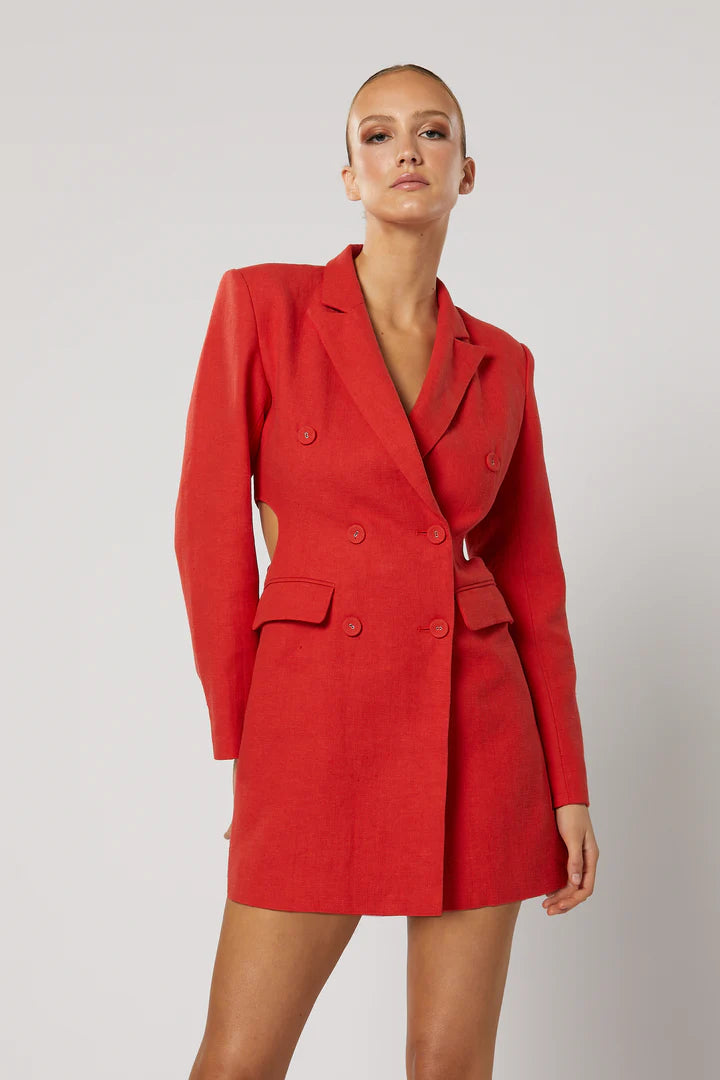 Winona Rhoses Blazer Dress Red Dress Hire AU