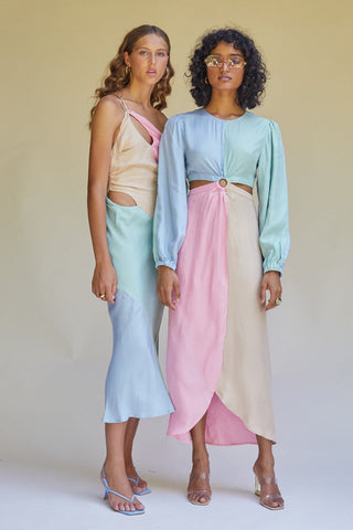 Suboo Calypso Long Sleeve Maxi Dress - Multi