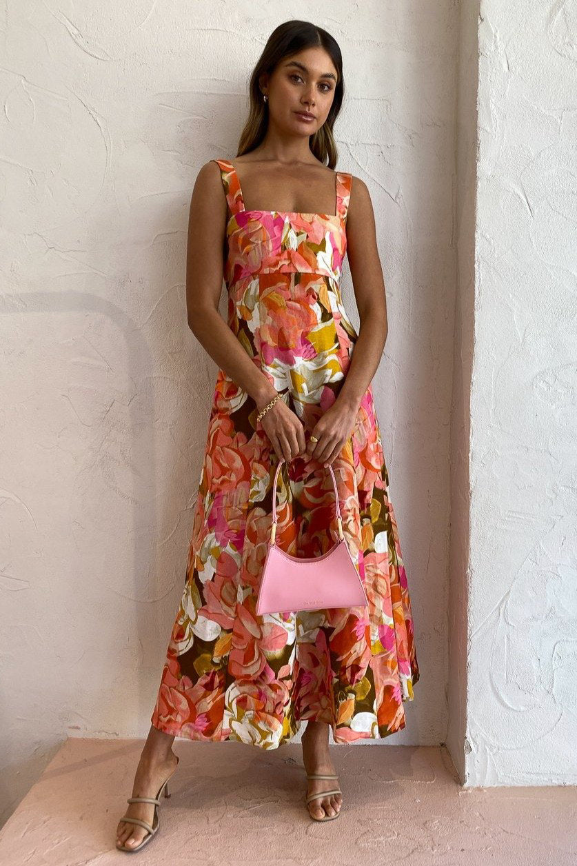 Acler Tate Dress - Pink Bouquet – Dress Hire AU