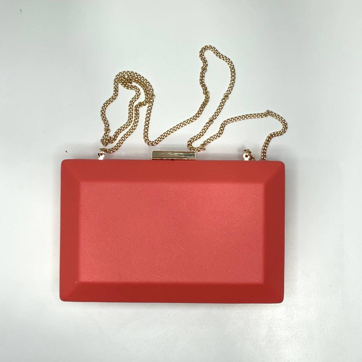 Olga Berg Ava Rectangular Clutch - Coral