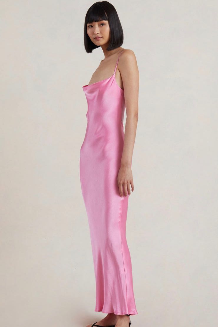 Bec & Bridge Malyka Maxi Dress - Candy Pink – Dress Hire AU