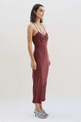 Suboo Georgia Slip Dress - Merlot