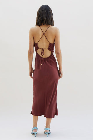 Suboo Georgia Slip Dress - Merlot
