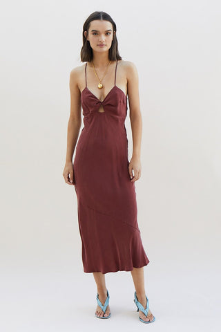 Suboo Georgia Slip Dress - Merlot