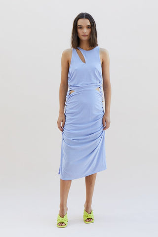 Suboo The Liz Rouched Midi Tank Dress - Lilac