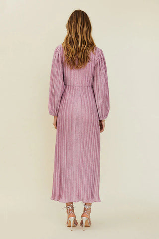 Suboo Mars Long Sleeve Cutout Maxi Dress - Pink
