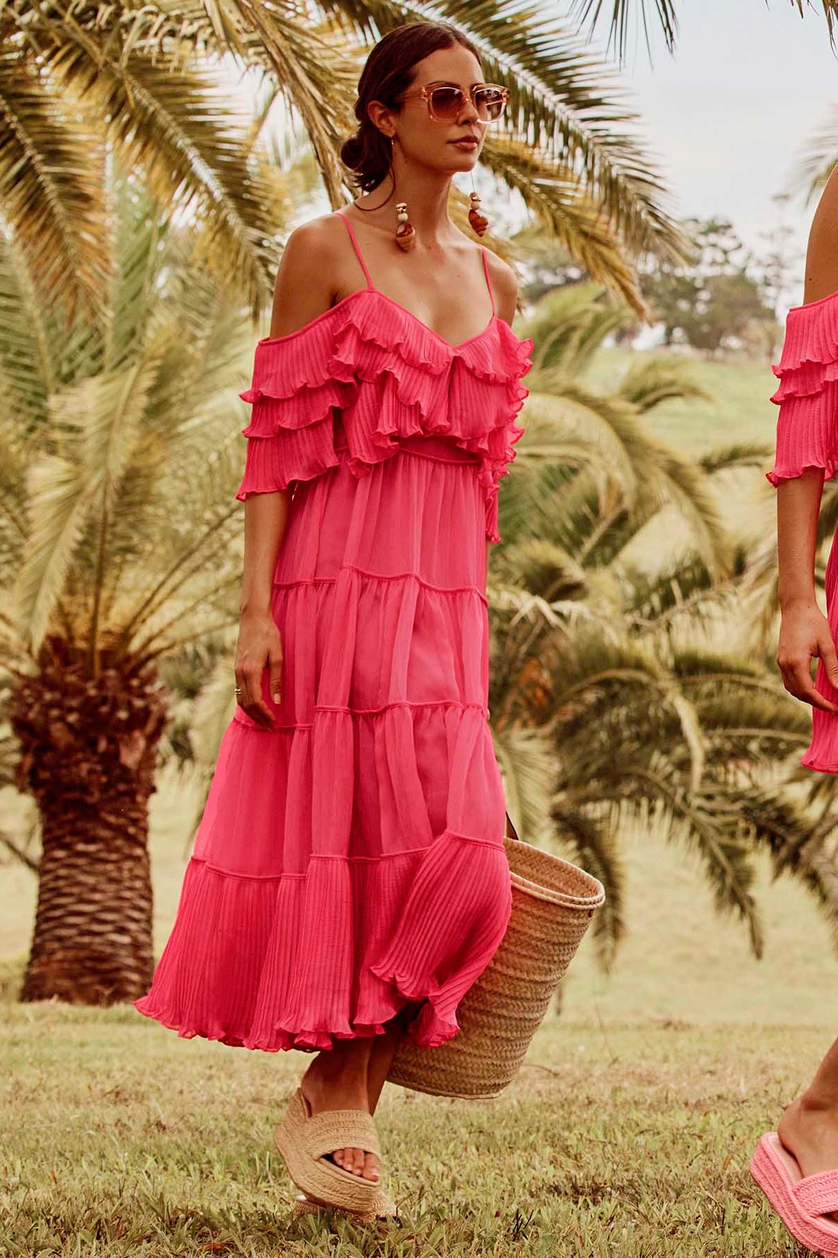 Talulah Cosmos Midi Dress Rosella Pink Dress Hire AU talulah-cosmos-midi-dress-rosella-pink-dress-hire-au