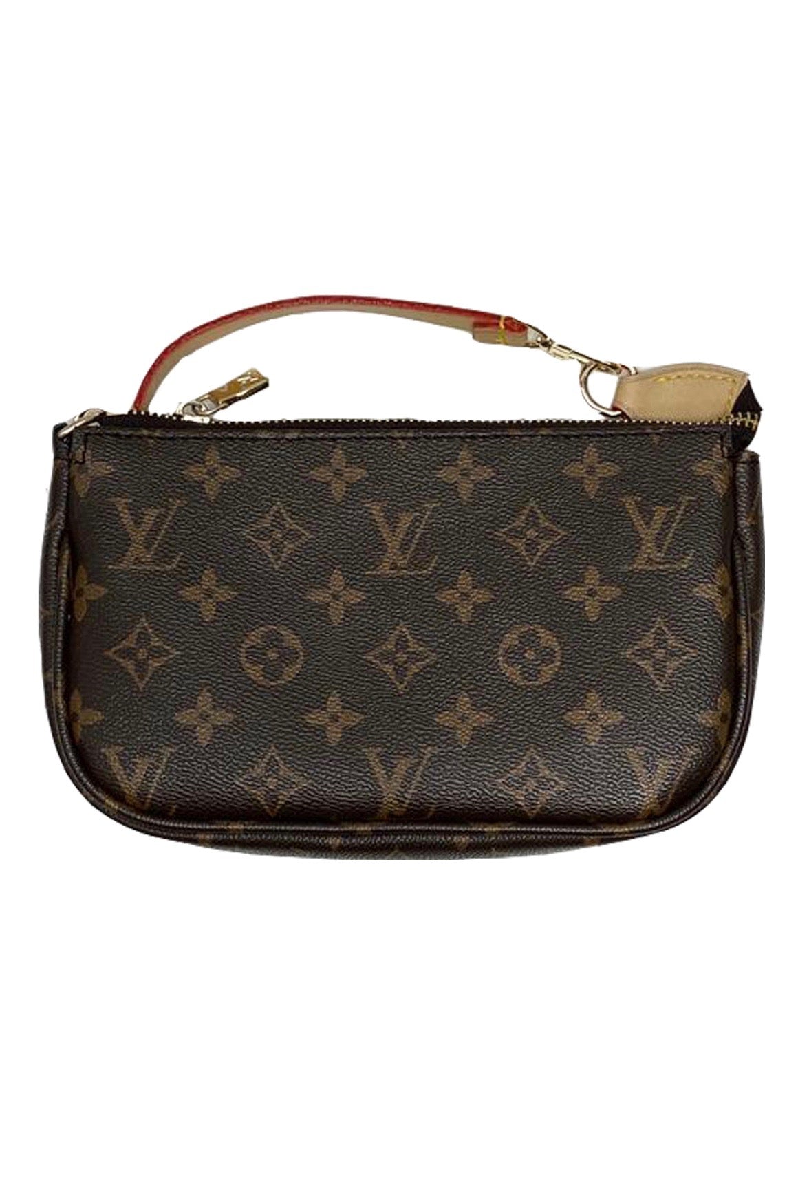 Pochette accessoire cloth handbag Louis Vuitton Brown in Cloth