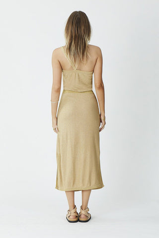 Suboo Coco Midi Skirt - Gold