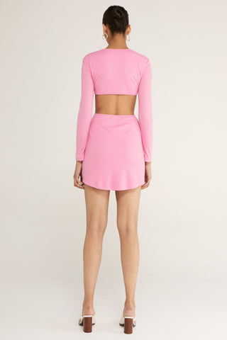 Third Form Once Around Long Sleeve Mini Dress - Pink