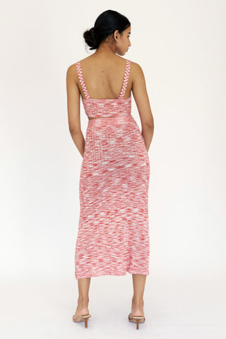 Third Form Horizon Knit Bra-Let Top - Red to Pink