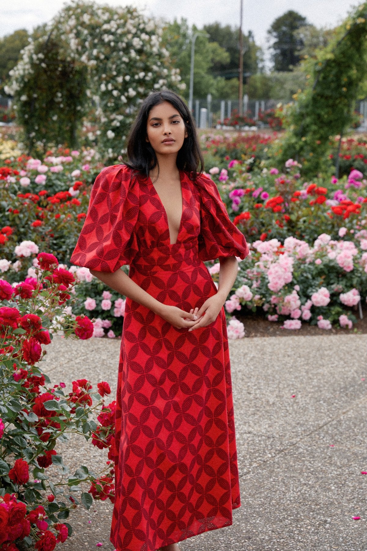 Acler Hamilton Dress - Red Mix – Dress Hire AU